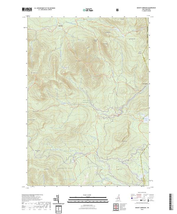 USGS Topographic Map – Mount Carrigain