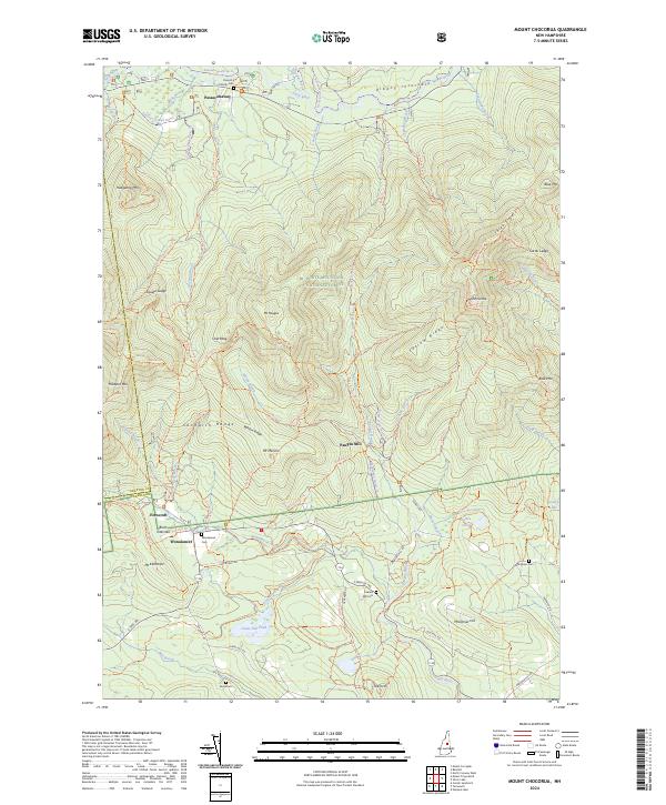 USGS Topographic Map – Mount Chocorua