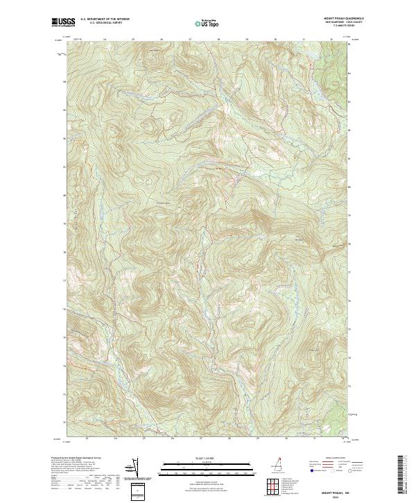 USGS Topographic Map – Mount Pisgah