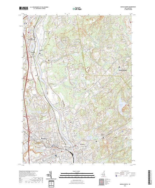 USGS Topographic Map – Nashua North