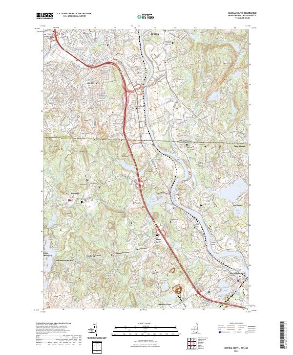 USGS Topographic Map – Nashua South