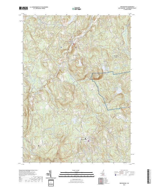 USGS Topographic Map – New Boston