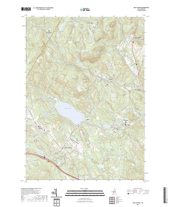 USGS Topographic Map – New London