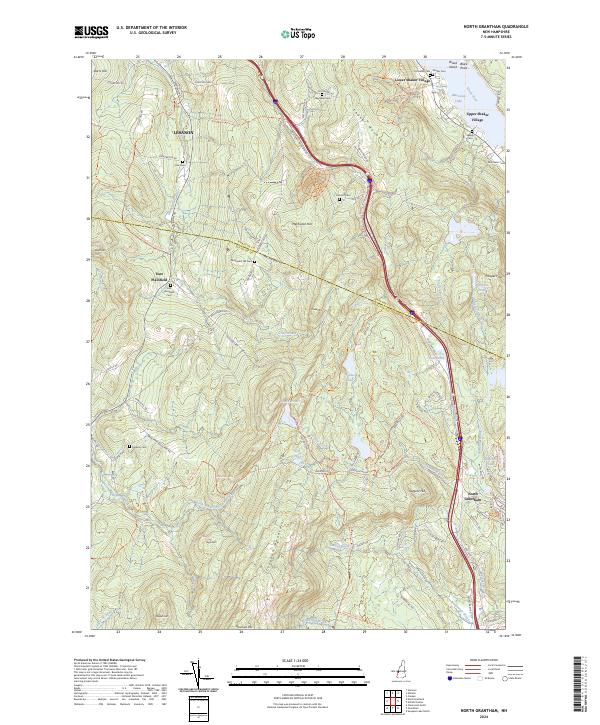 USGS Topographic Map – North Grantham