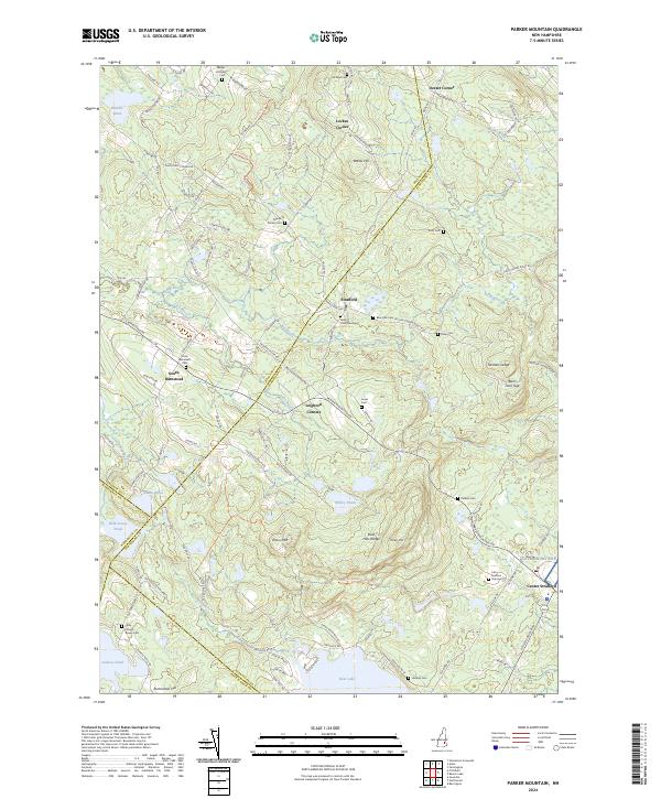 USGS Topographic Map – Parker Mountain