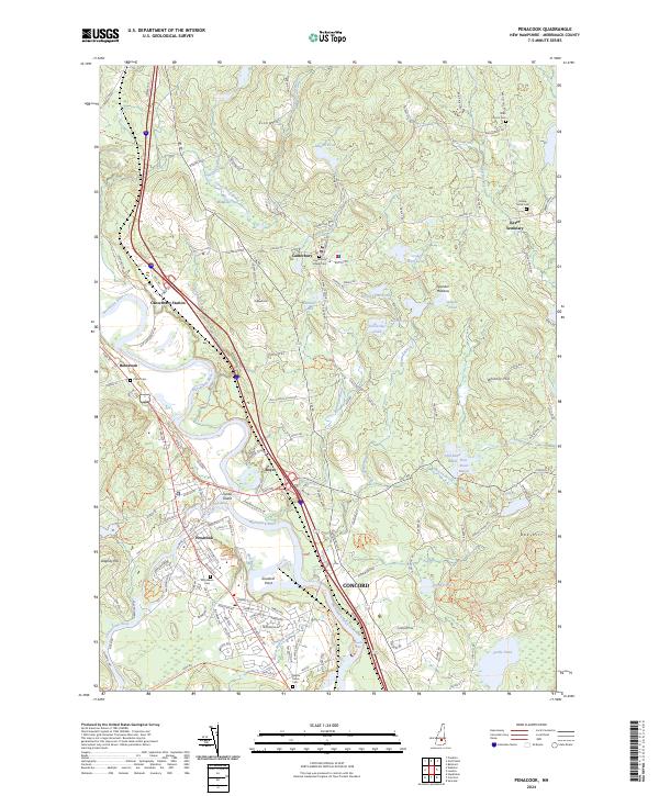 USGS Topographic Map – Penacook