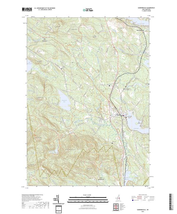 USGS Topographic Map – Sanbornville