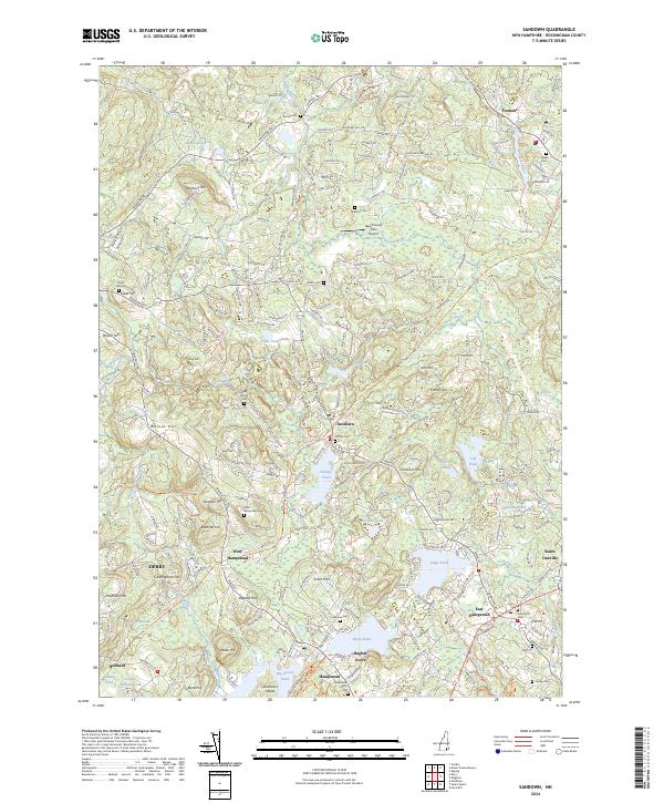 USGS Topographic Map – Sandown