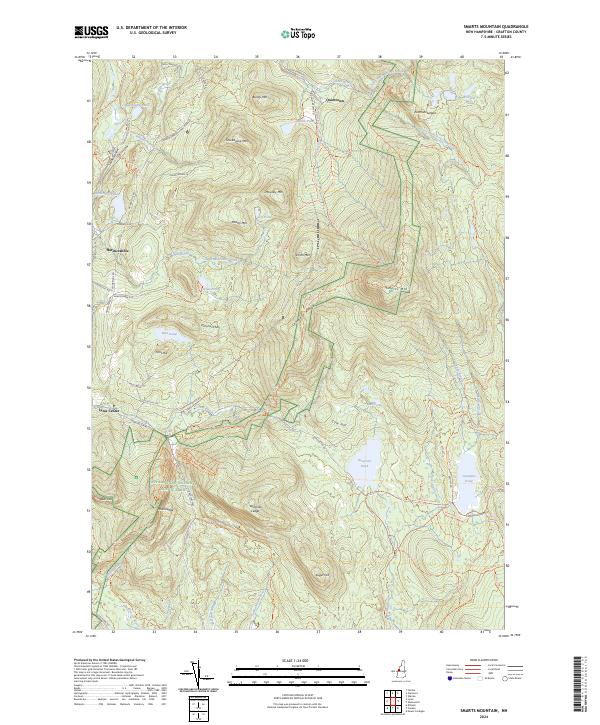 USGS Topographic Map – Smarts Mountain