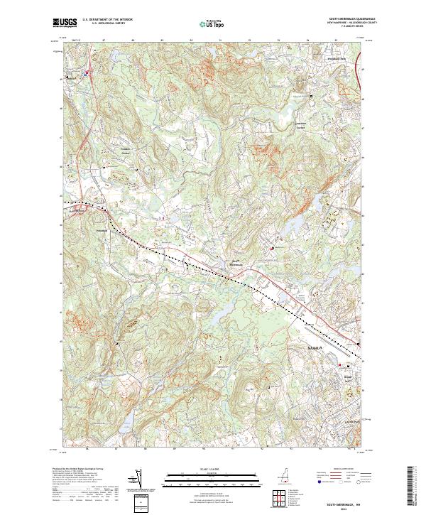 USGS Topographic Map – South Merrimack