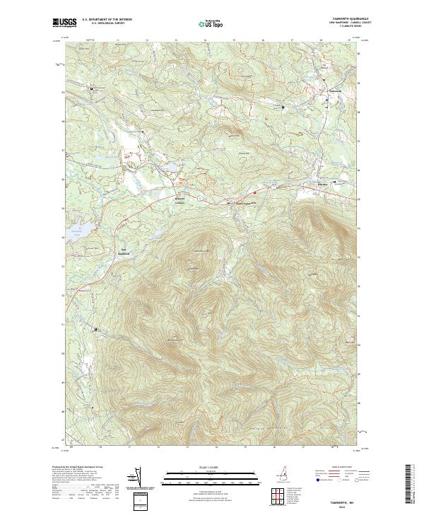 USGS Topographic Map – Tamworth