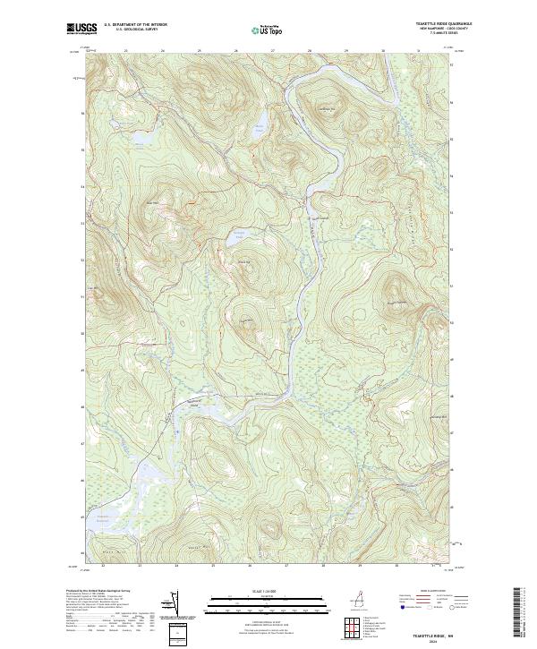USGS Topographic Map – Teakettle Ridge