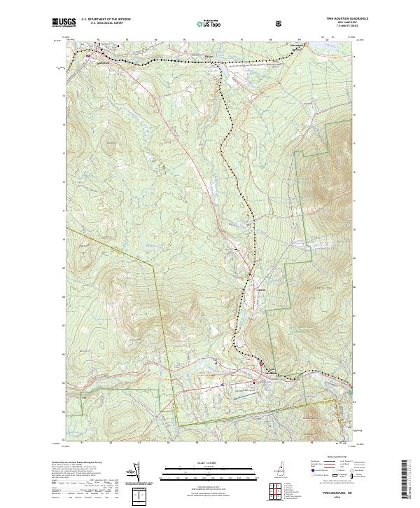 USGS Topographic Map – Twin Mountain