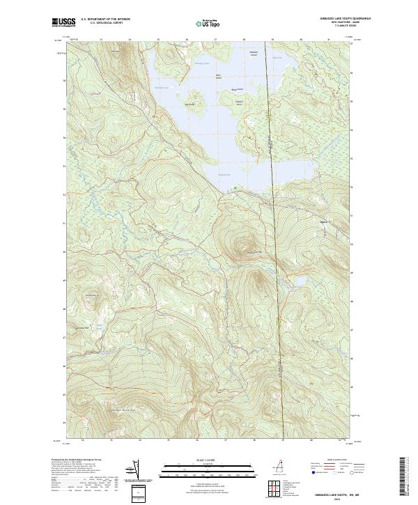 USGS Topographic Map – Umbagog Lake South