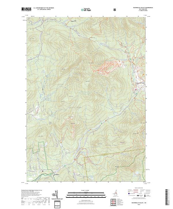 USGS Topographic Map – Waterville Valley