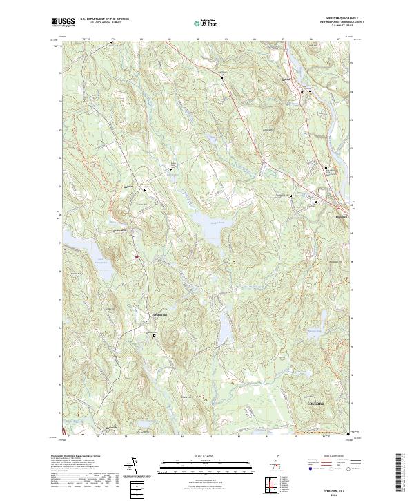 USGS Topographic Map – Webster
