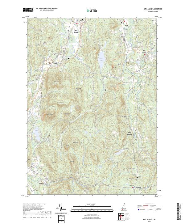 USGS Topographic Map – West Swanzey