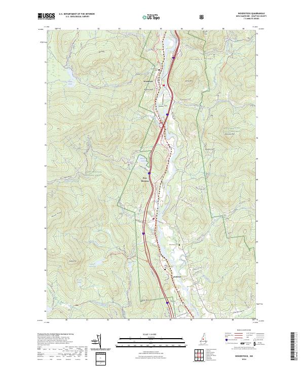USGS Topographic Map – Woodstock