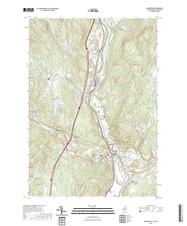 USGS Topographic Map – Woodsville
