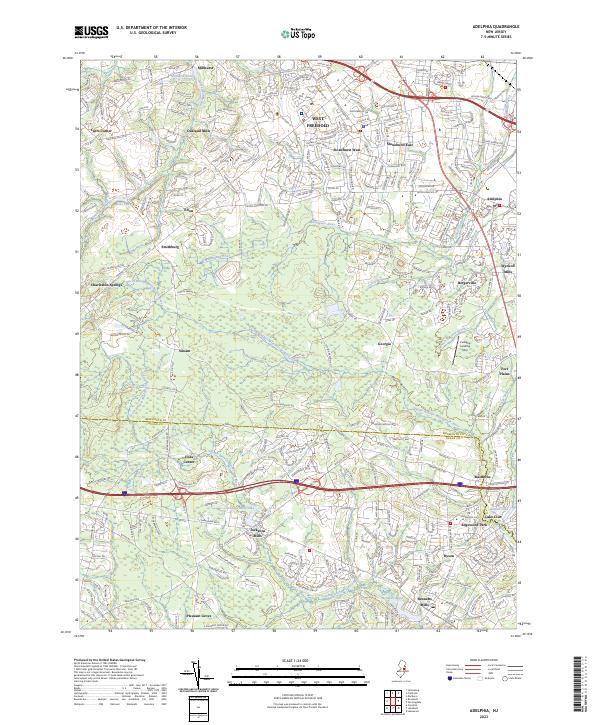USGS Topographic Map – Adelphia