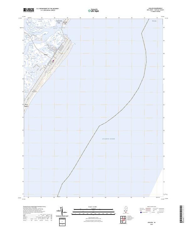 USGS Topographic Map – Avalon