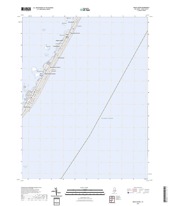 USGS Topographic Map – Beach Haven