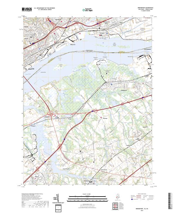 USGS Topographic Map – Bridgeport