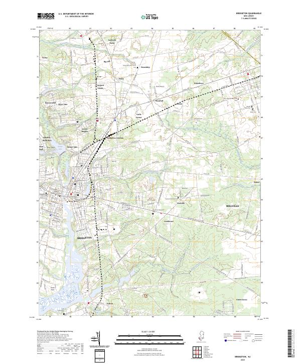 USGS Topographic Map – Bridgeton