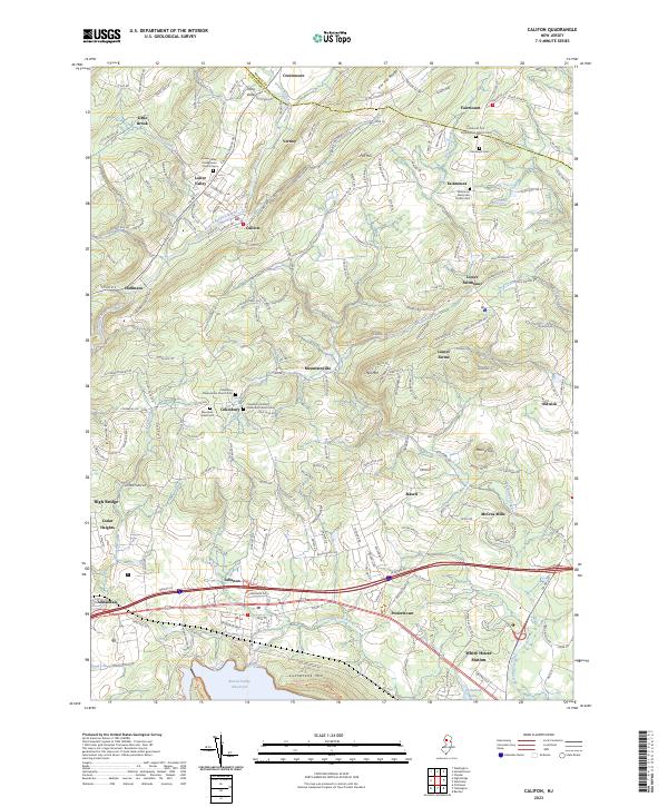 USGS Topographic Map – Califon