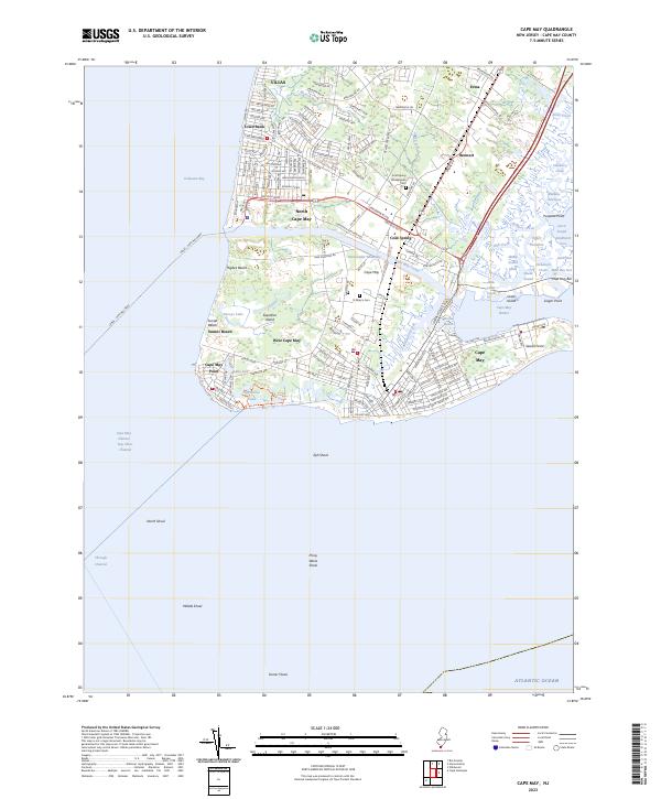 USGS Topographic Map – Cape May