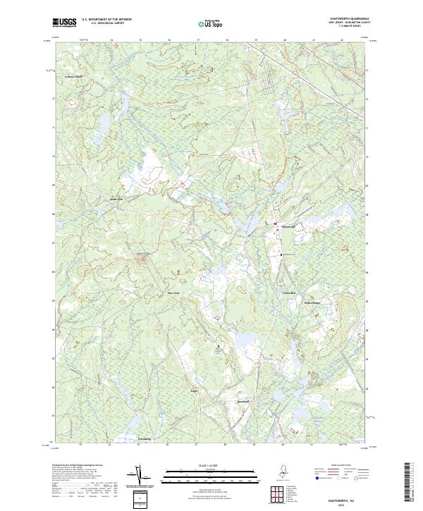 USGS Topographic Map – Chatsworth