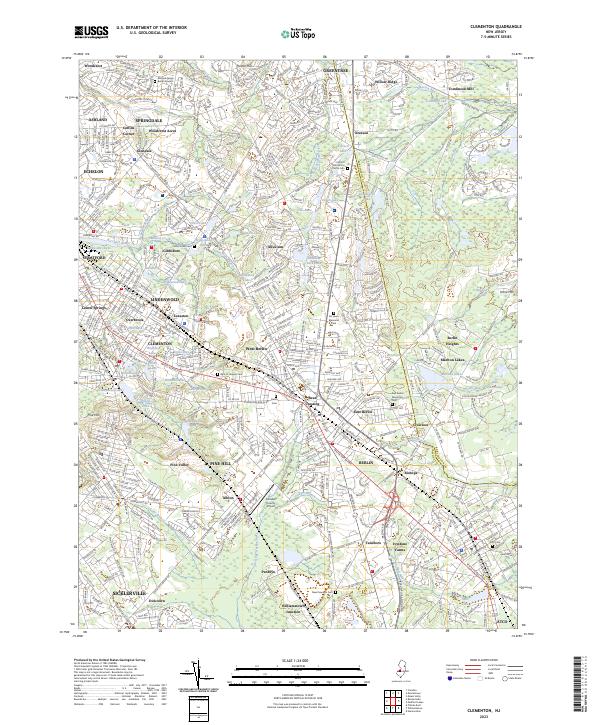 USGS Topographic Map – Clementon