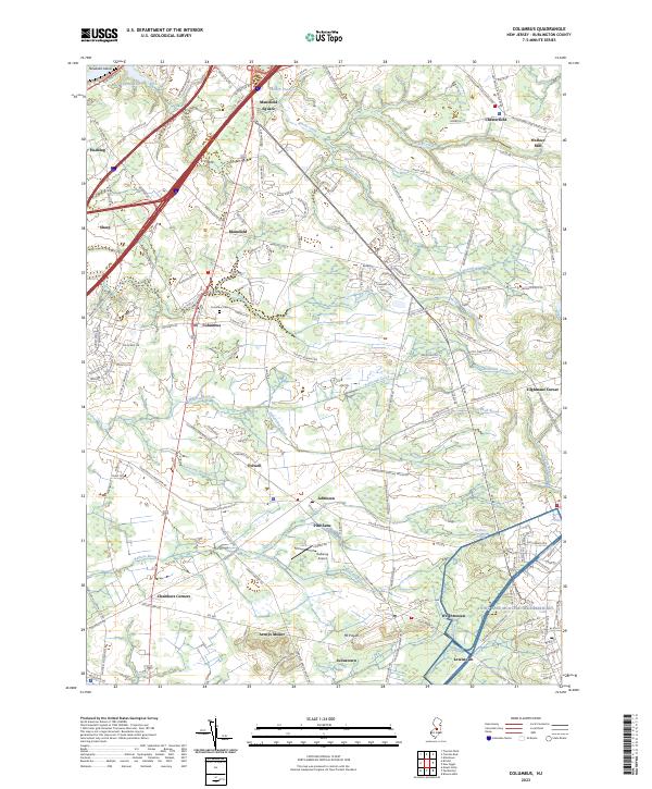 USGS Topographic Map – Columbus
