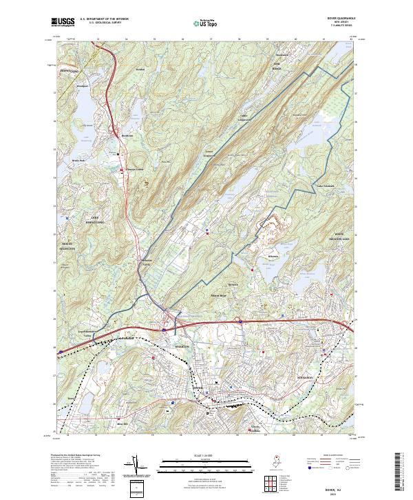 USGS Topographic Map – Dover