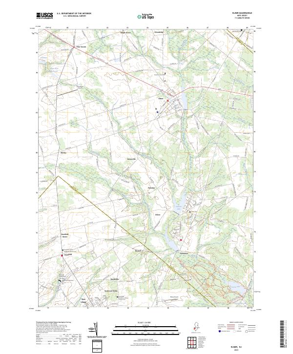 USGS Topographic Map – Elmer