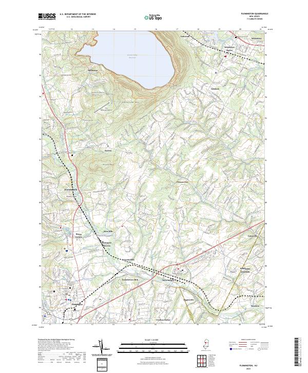 USGS Topographic Map – Flemington