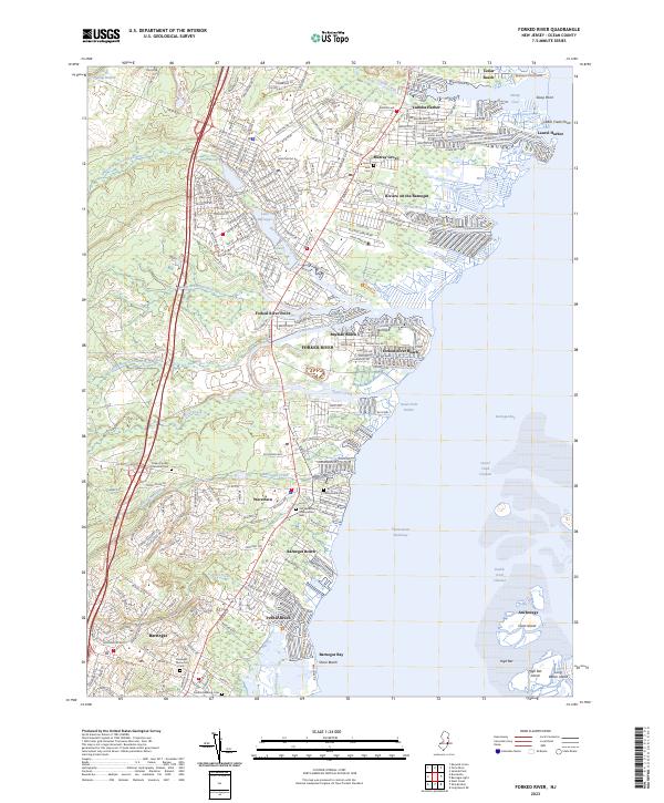USGS Topographic Map – Forked River