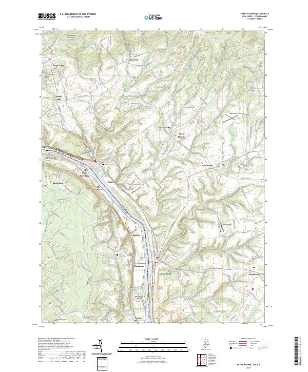USGS Topographic Map – Frenchtown