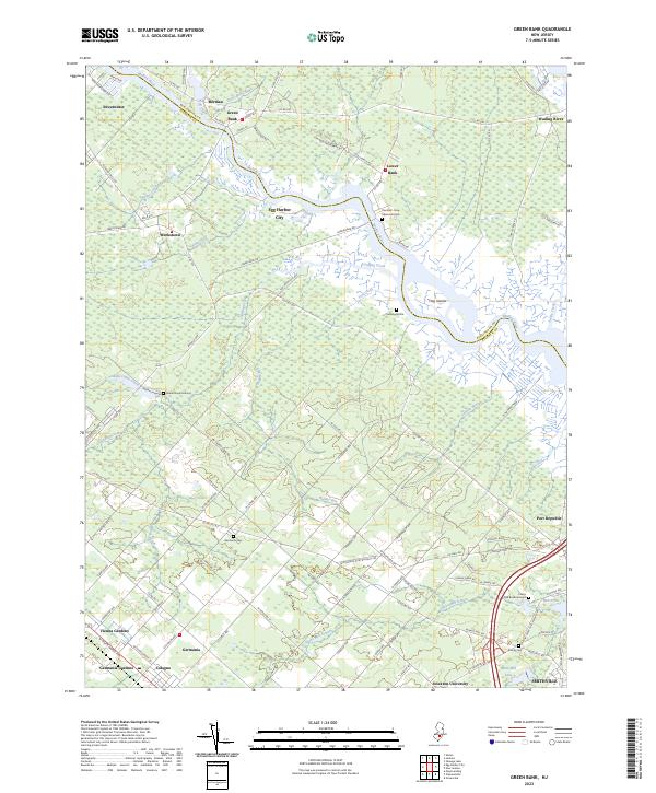 USGS Topographic Map – Green Bank