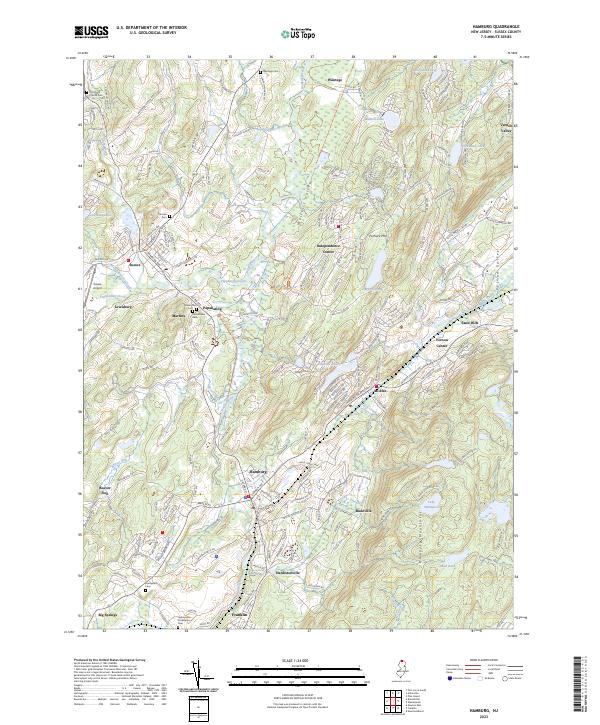USGS Topographic Map – Hamburg