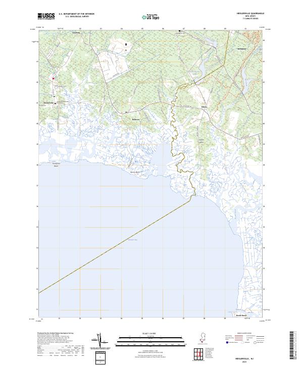 USGS Topographic Map – Heislerville