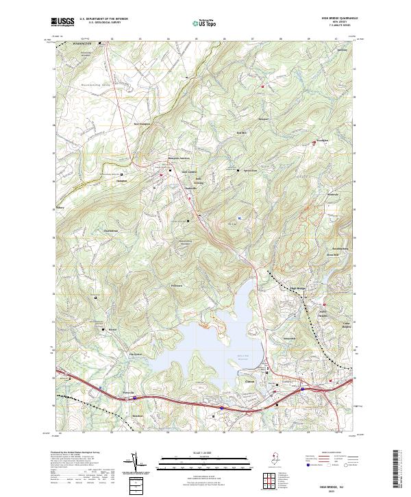 USGS Topographic Map – High Bridge