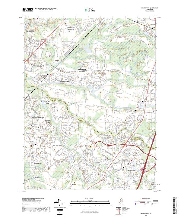 USGS Topographic Map – Hightstown