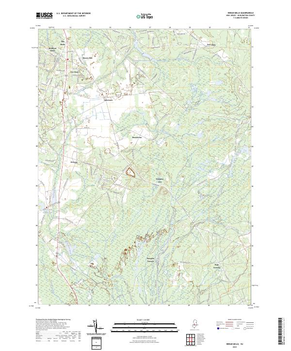 USGS Topographic Map – Indian Mills