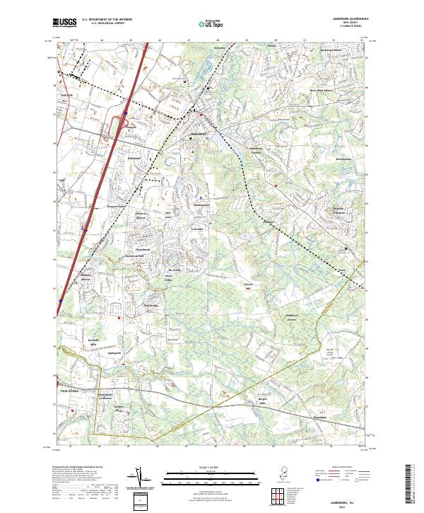 USGS Topographic Map – Jamesburg