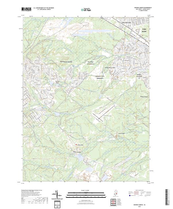 USGS Topographic Map – Keswick Grove