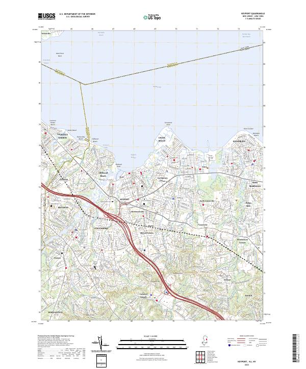USGS Topographic Map – Keyport
