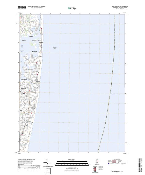 USGS Topographic Map – Long Branch East