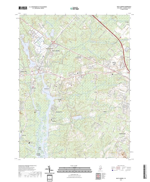USGS Topographic Map – Mays Landing