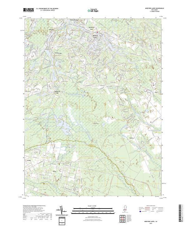 USGS Topographic Map – Medford Lakes